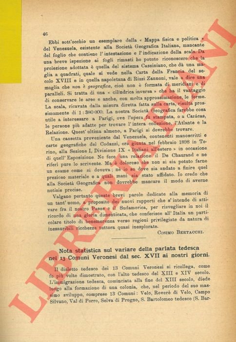 Nota statistica sul variare della parlata tedesca nei 13 Comuni … | Immagine Gallery 3