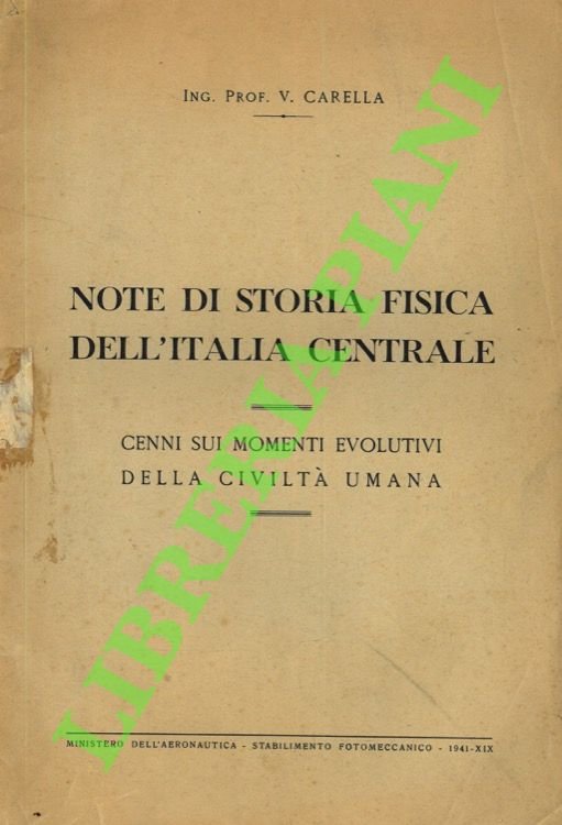 Note di storia fisica dell'Italia centrale. Cenni sui momenti evolutivi … | Immagine principale
