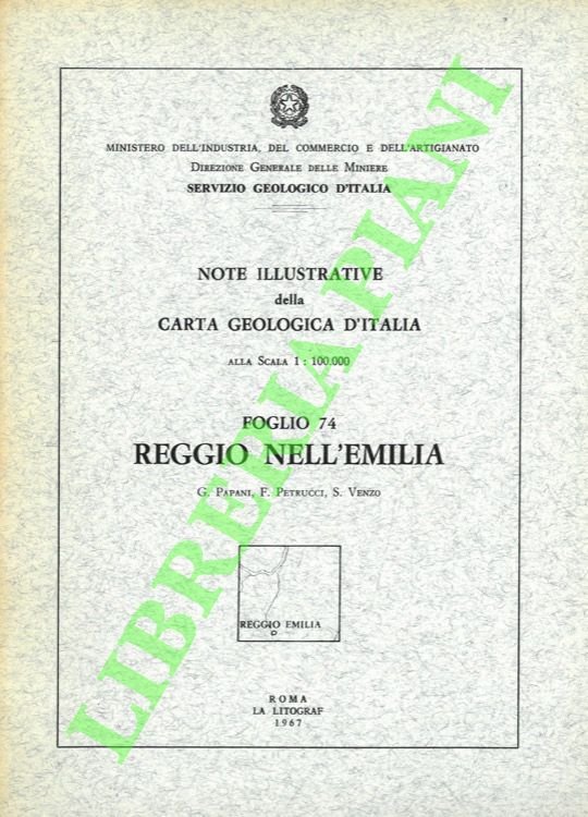 Note illustrative della Carta Geologica d'Italia alla scala di 1:100.000. Foglio 74. Reggio nell'Emilia.