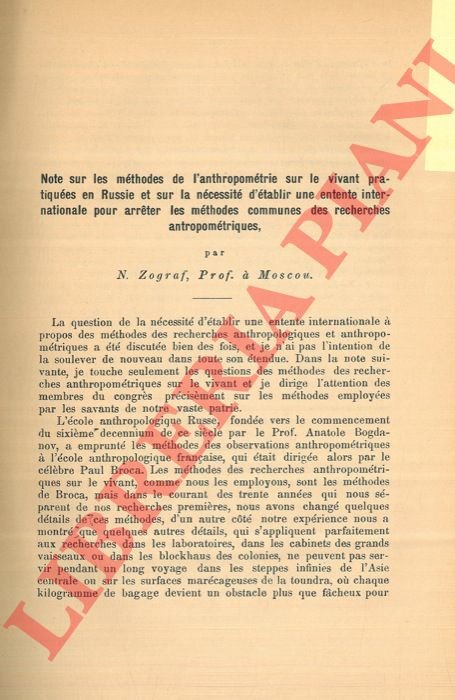 Note sur les méthodes de l'anthropométrie sur le vivant pratiquées …