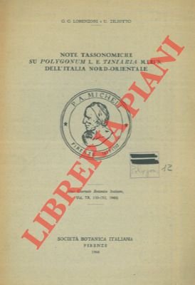 Note tassonomiche su Polygonum L. e Tiniaria Meisn. dell'Italia Nord-Orientale.