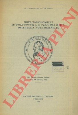 Note tassonomiche su Polygonum L. e Tiniaria Meisn. dell'Italia Nord-Orientale.
