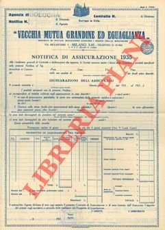 Notifica di assicurazione 1935.