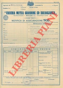 Notifica di assicurazione 1936.