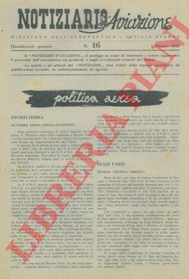 Notiziario d'aviazione. Ministero dell'Aeronautica. Ufficio stampa. | Immagine Gallery 3