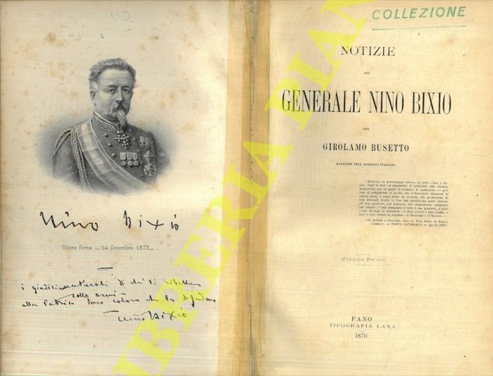 Notizie del generale Nino Bixio. | Immagine Gallery 2