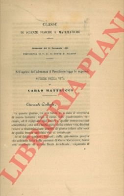 Notizie sulla vita di Carlo Matteucci.