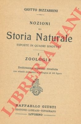 Nozioni di storia naturale esposte in quadri sinottici. I: Zoologia. …