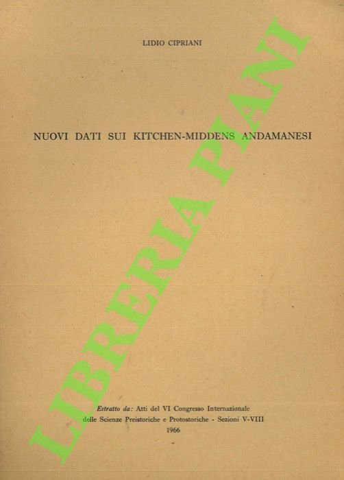 Nuovi dati sui Kitchen-Middens andamanesi.