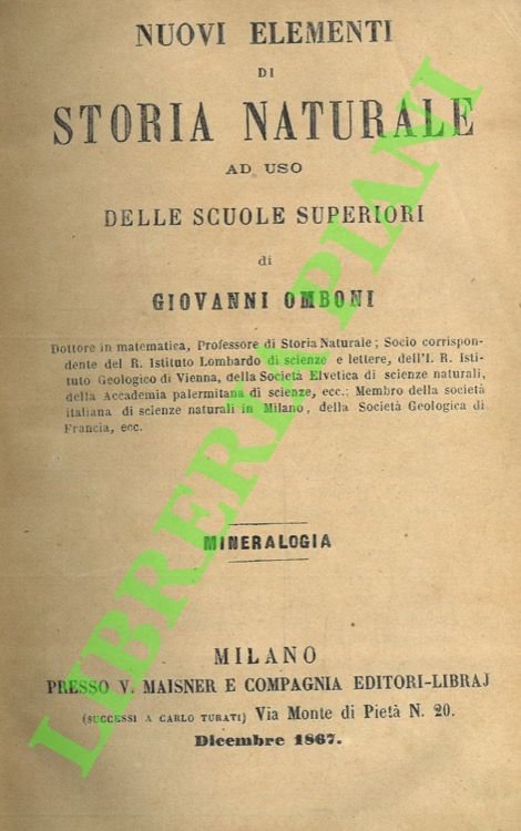 Nuovi elementi di storia naturale ad uso delle scuole superiori. …