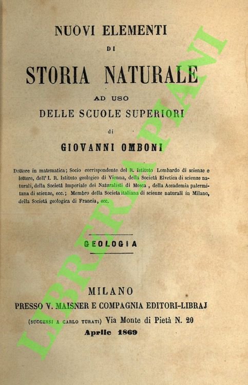 Nuovi elementi di storia naturale ad uso delle scuole superiori. …