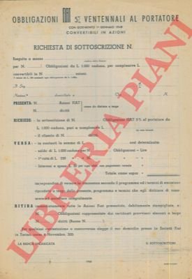 Obbligazioni, titoli.