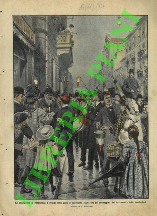 Offerte di beneficenza per le strade di Milano in aiuto …