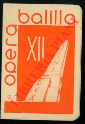 ONB. Opera Nazionale Balilla. Anno XII.