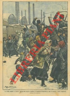 Operaie che vogliono impedire ai cosacchi di disperdere i mariti …