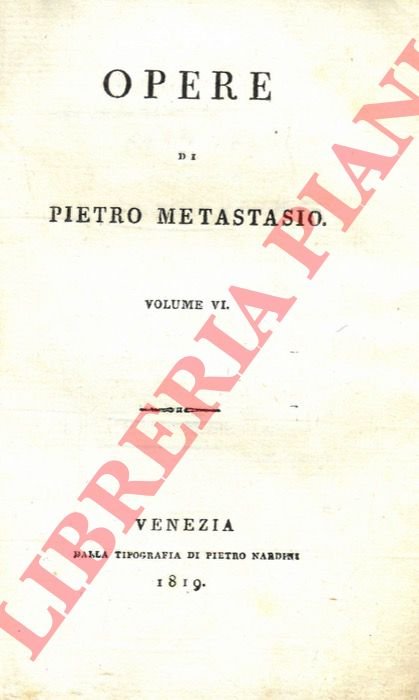 Opere. Volume VI.