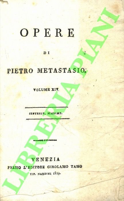 Opere. Volume XIV. Sentenze, massime.