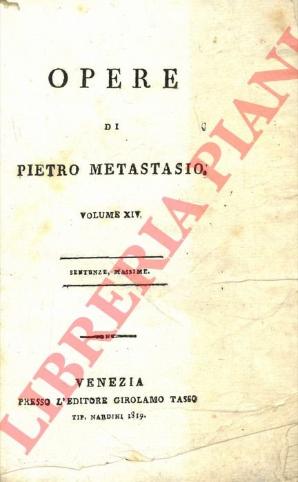 Opere. Volume XIV. Sentenze, massime.