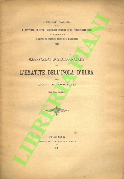Osservazion cristallografiche su l'Ematite dell'Isola d'Elba.