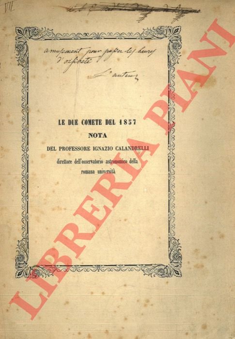 Osservazioni e calcolo delle orbite delle due prime comete telescopiche … | Immagine Gallery 3