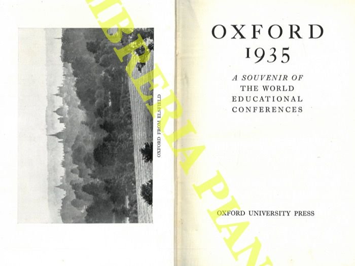 Oxford 1935. A Souvenir of The World Educational Conferences.
