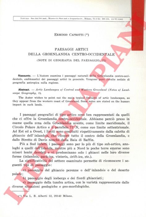 Paesaggi artici della Groenlandia centro-occidentale.