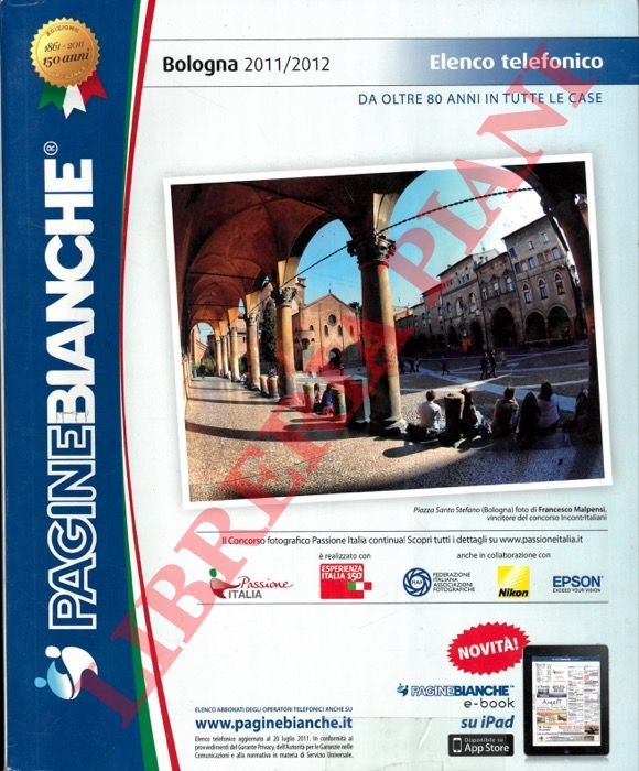 Pagine bianche. Bologna. 2011/2012.