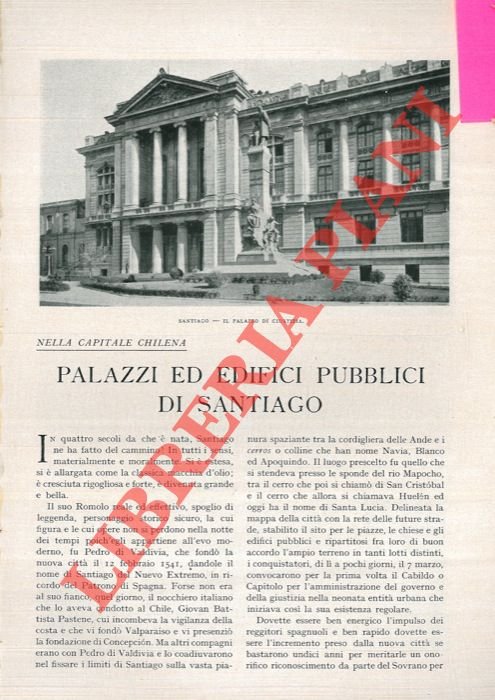 Palazzi ed edifici pubblici di Santiago.