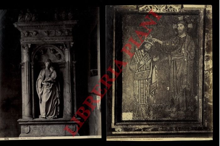 Palermo. Museo. Madonna di Gagini - Martorana. Coronazione di Ruggiero.