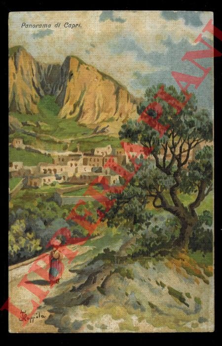 Panorama di Capri. (F. Coppola, dipinto)