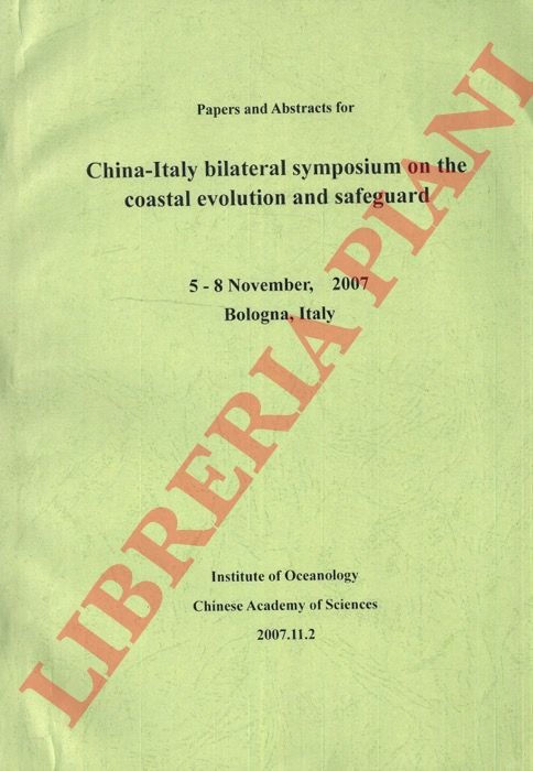 Papers and abstracts for China-Italy bilateral Symposium on the coastal …