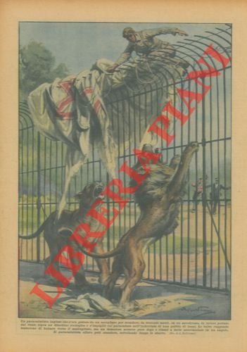 Paracadutista inglese, gettatosi da un aeroplano per scendere in un …