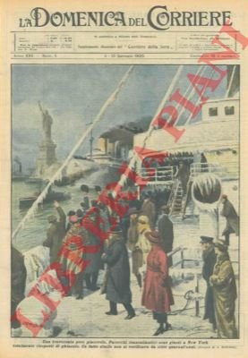 Parecchi transatlantici sono giunti a New York completamente ricoperti di …