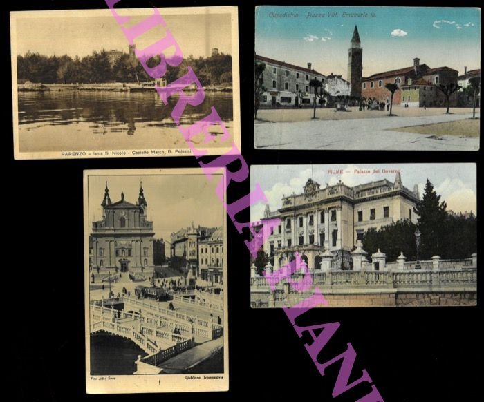 Parenzo - Capodistria - Fiume - Ljubliana.