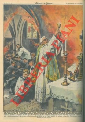 Parroco sorpreso da un violentissimo incendio mentre celebrava la messa, …