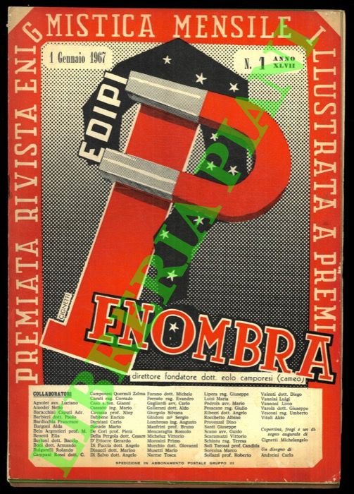 Penombra. 1967. Premiata rivista enigmistica mensile illustrata.
