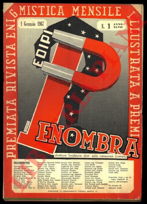 Penombra. 1967. Premiata rivista enigmistica mensile illustrata.