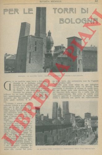 Per le torri di Bologna.