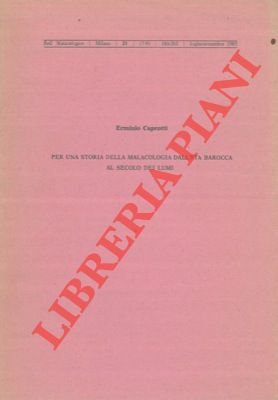 Per una storia della malacologia dall'età barocca al secolo dei …