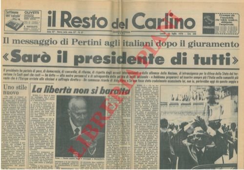 Pertini Presidente della Repubblica.