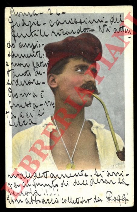 Pescatore napoletano con pipa (Capri).