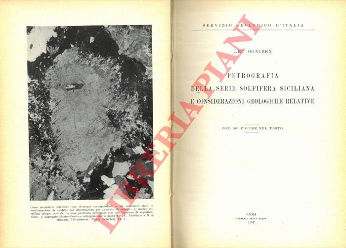 Petrografia della serie solfifera siciliana e considerazioni geologiche relative.