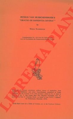 Petrus van Musschenbroek's "Oratio de sapientia divina".