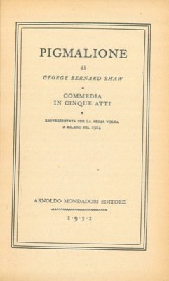 Pigmalione.