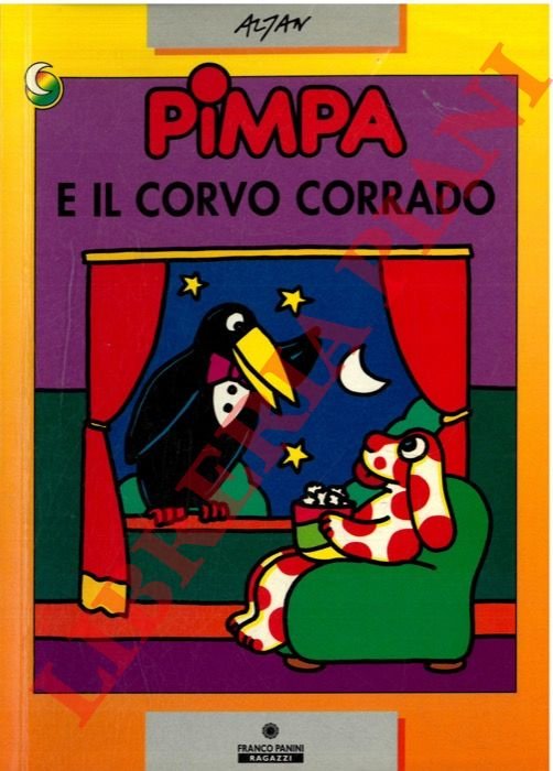 Pimpa e il corvo Corrado.