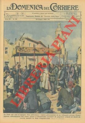 Pittoresca e tipica processione in un villaggio presso Teruel appena …