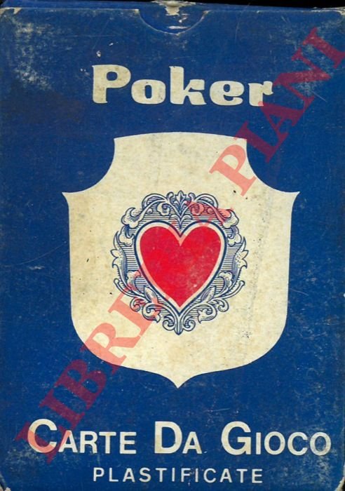 Poker. Carte da gioco plastificate.