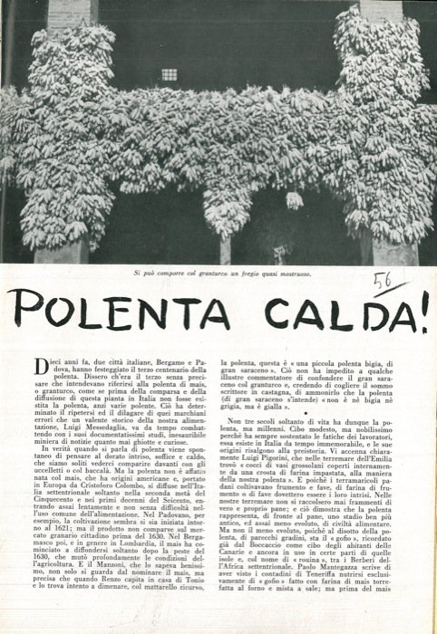 Polenta calda.