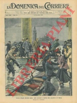 Ponti provvisori nella piazzetta di S. Marco per l'alta marea.