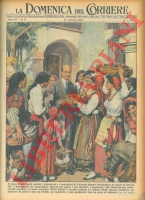 Popolani offrono a Umberto di Savoia un paniere di pesci …